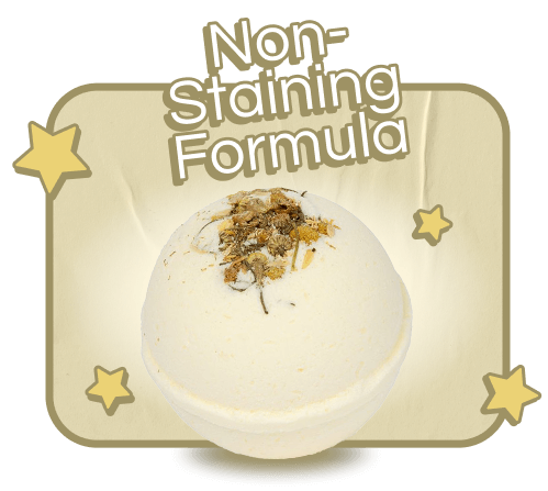 Non-staining formula for a mess-free soak