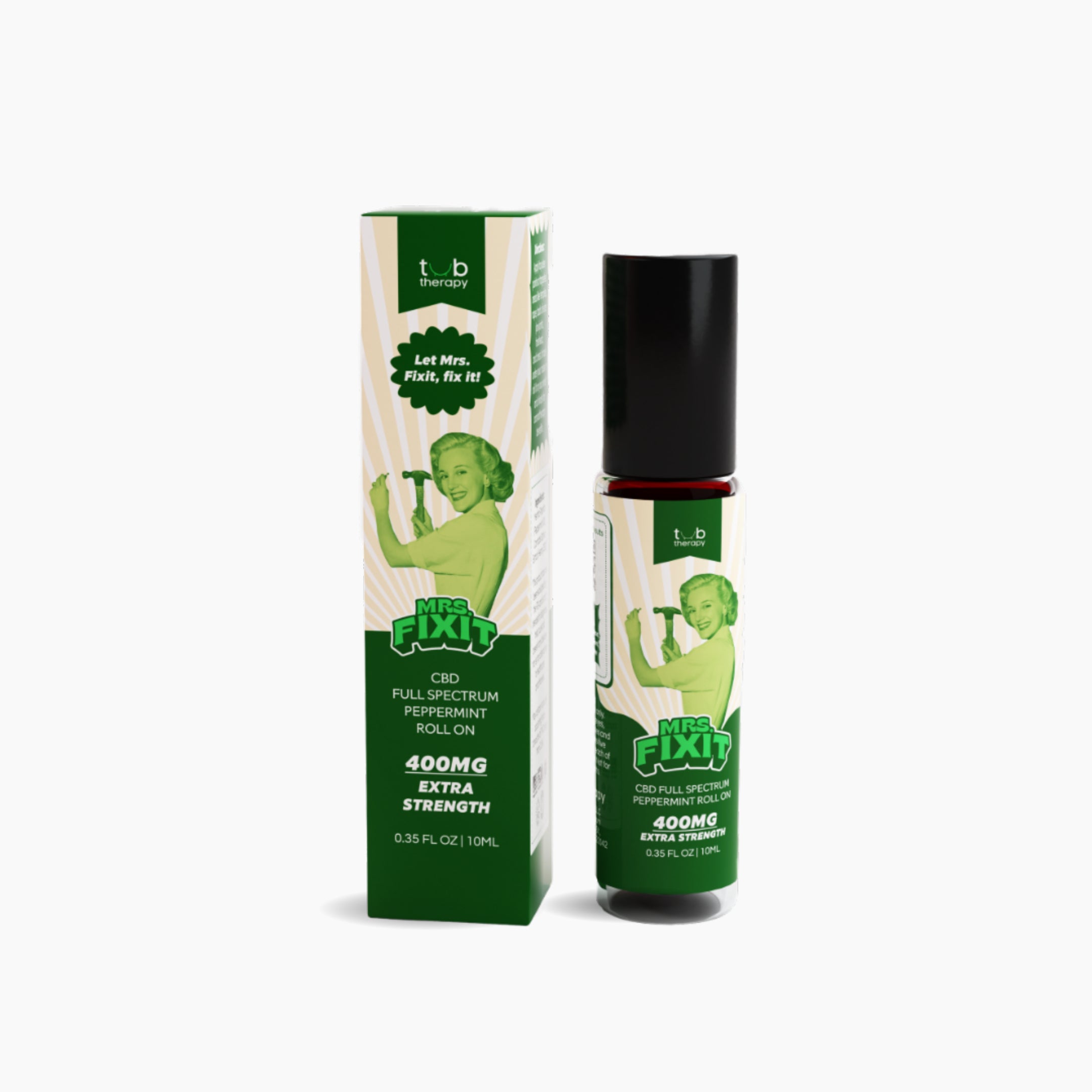 Tub Therapy Mrs. Fixit CBD Peppermint Roll On 400MG