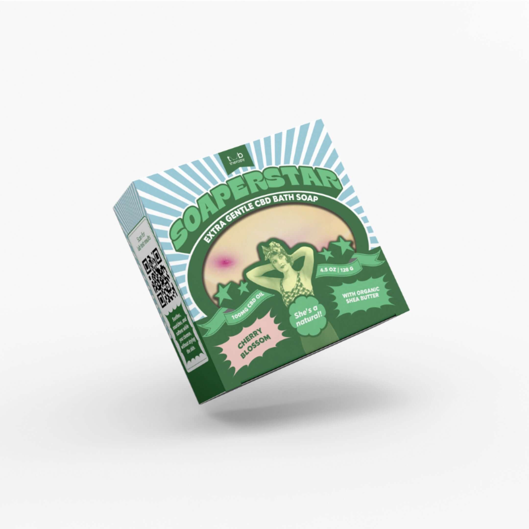 Tub Therapy Soaperstar CBD Bath Soap in Cherry Blossom