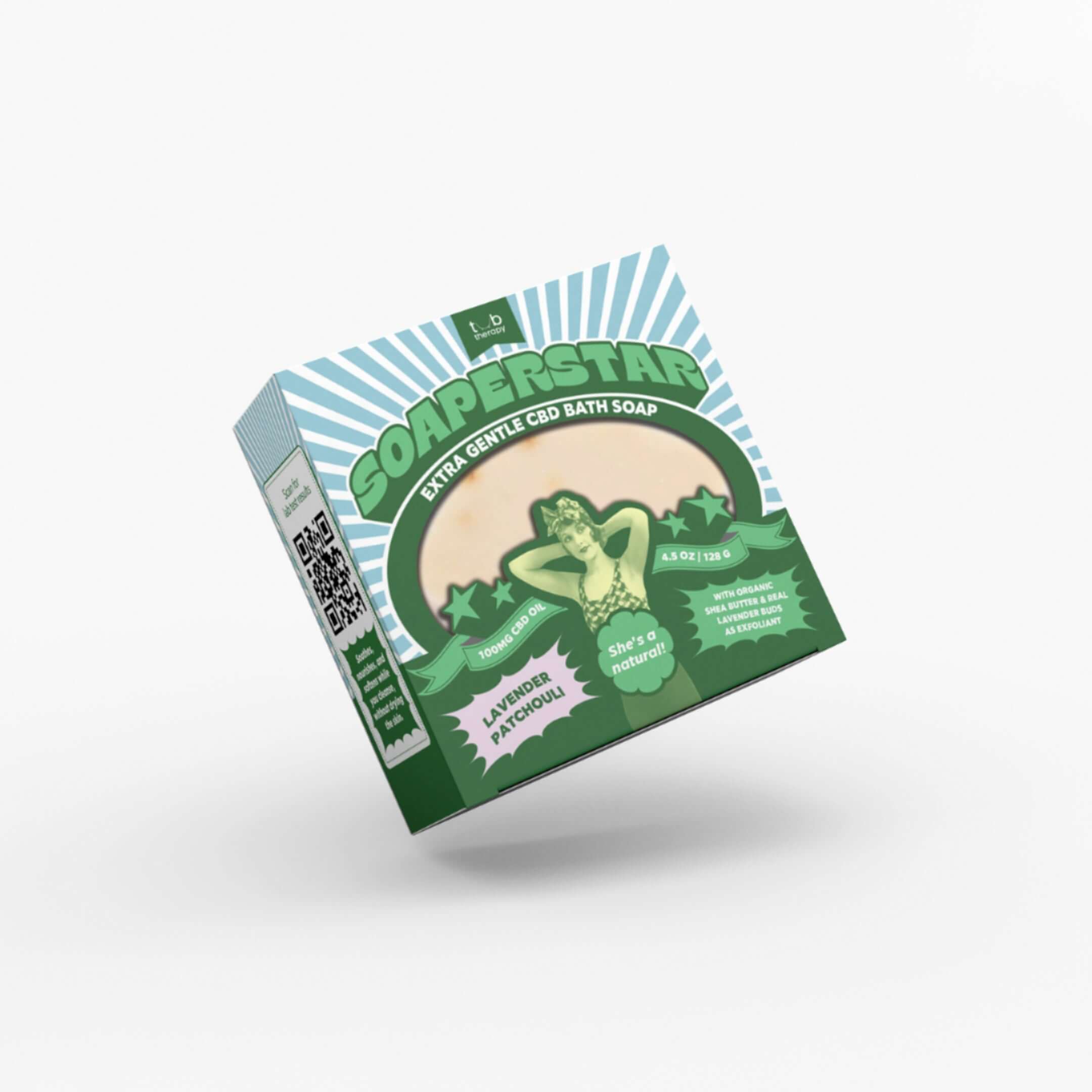 Tub Therapy Soaperstar CBD Bath Soap in Lavender Patchouli