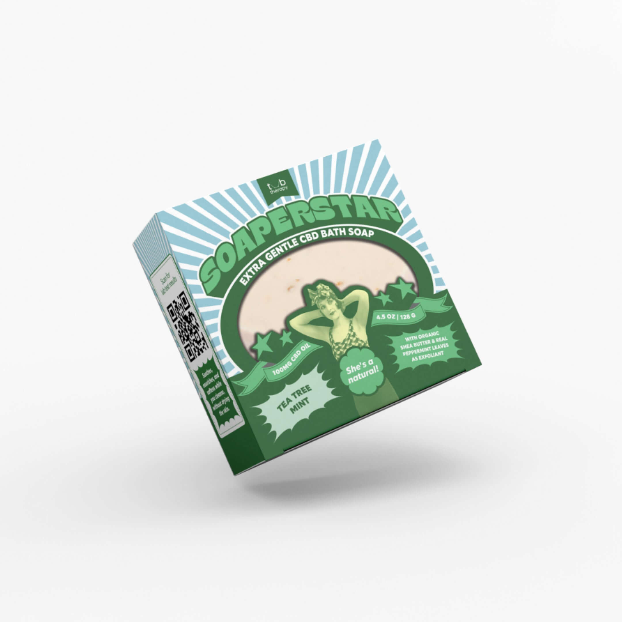 Tub Therapy Soaperstar CBD Bath Soap in Tea Tree Mint