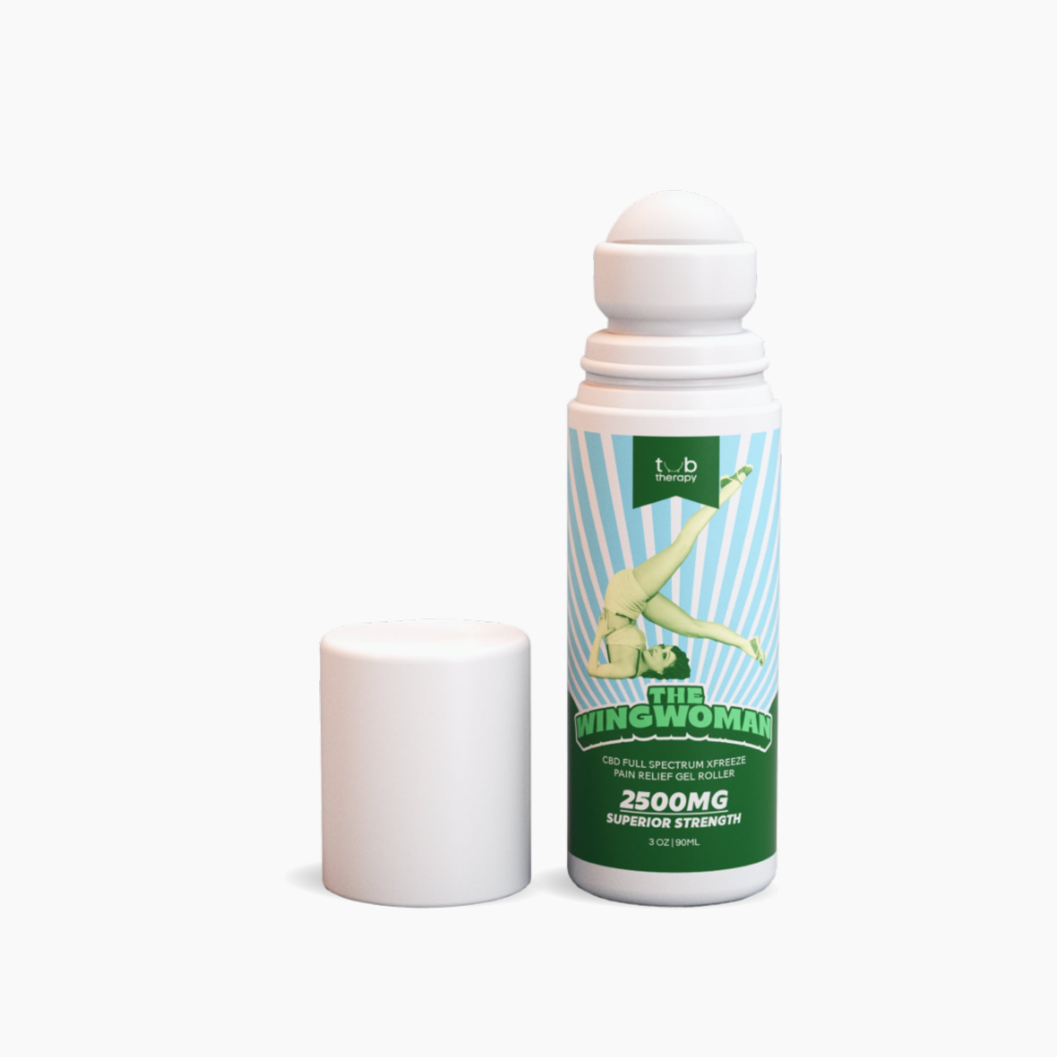 Tub Therapy The Wingwoman CBD XFreeze Pain Relief Gel Roller 2500MG