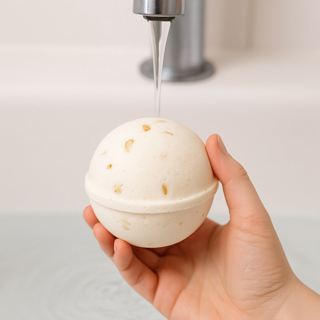Soakshow CBD Bath Bomb in Oatmeal & Shea