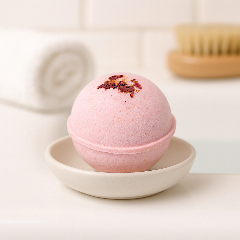 Soakshow CBD Bath Bomb in Vanilla Rose