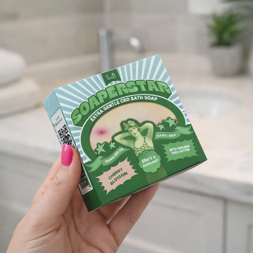 Soaperstar CBD Bath Soap in Cherry Blossom