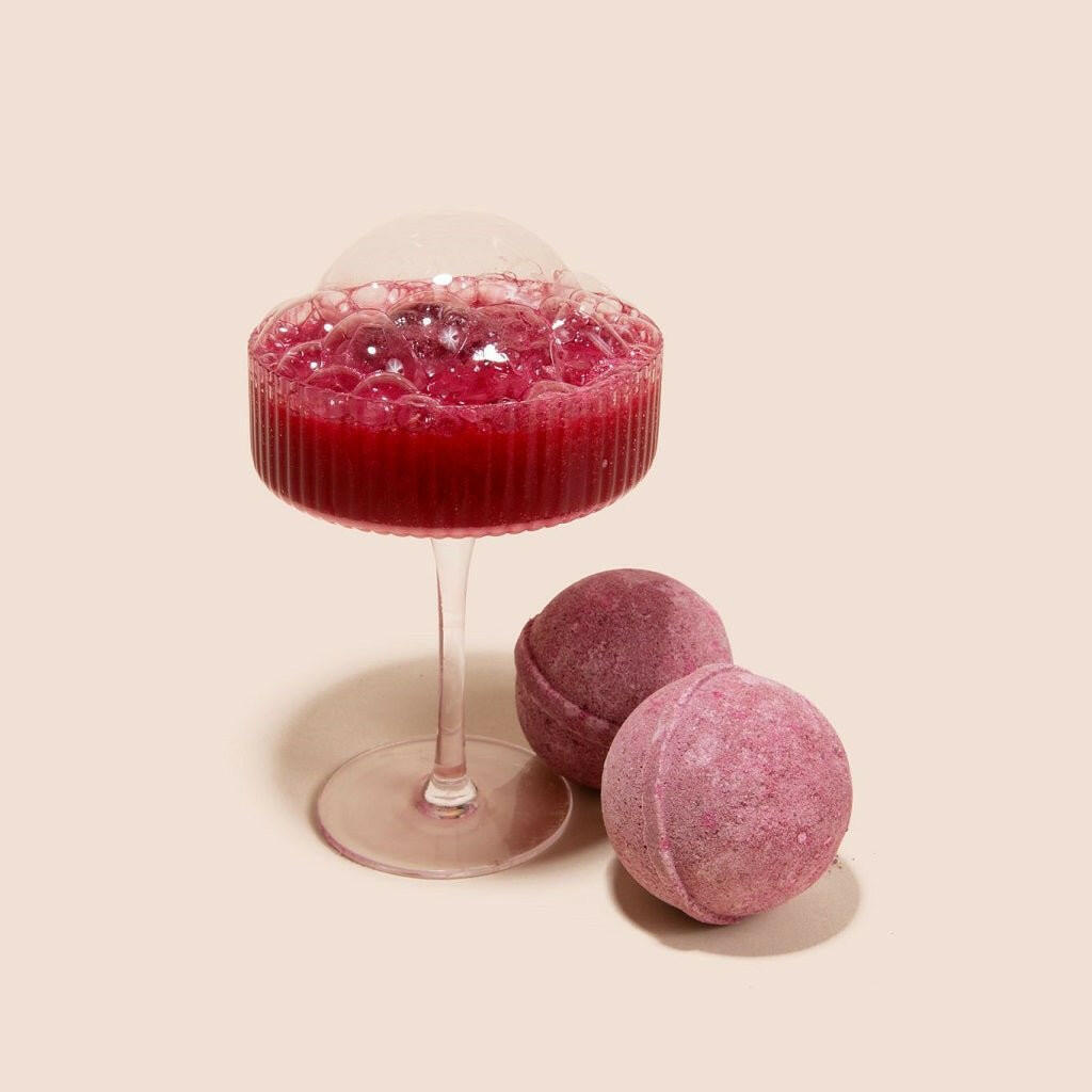 Merlot Wine Fizzy CBD Bath Bomb - Tub Therapy