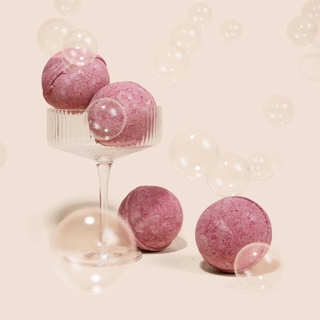 Merlot Wine Fizzy CBD Bath Bomb - Tub Therapy